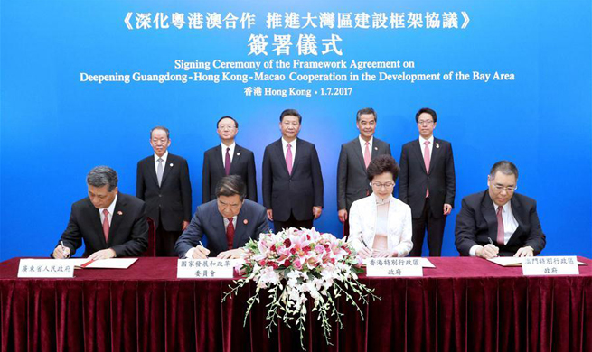 Xi witnesses signing of Greater Bay Area development agreement