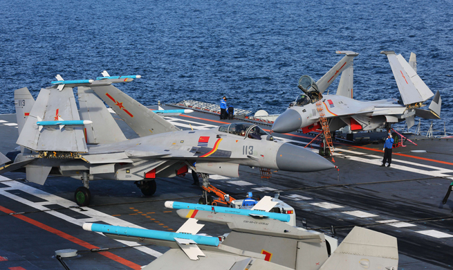 Chinese aircraft carrier formation conducts trans-regional training