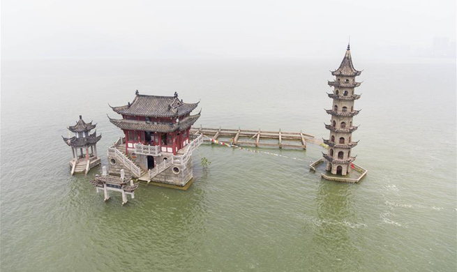 Water level of Poyang Lake higher than warning level for days