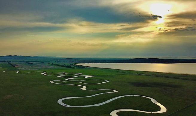 Scenery of Shandianhe National Wetland Park in N China's Hebei