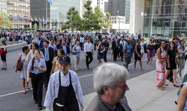 Around 2,000 people evacuated from UN headquarters after fire alarm