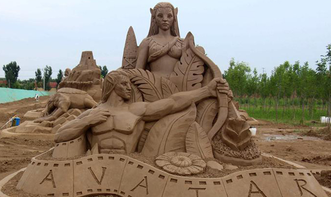 East China's sand sculpture theme park to open to public in early August