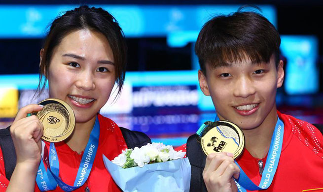 China claims title of Mixed 3m Springboard Synchro at FINA worlds