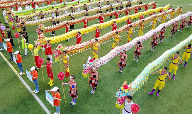 2nd Guizhou Dragon Dance Contest held in SW China