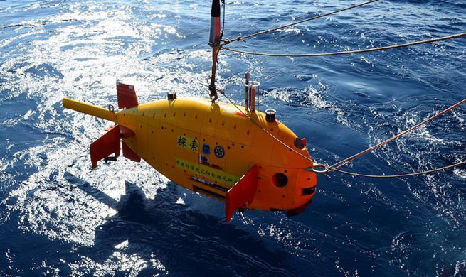 China tests underwater robot in South China Sea