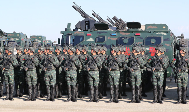 Troops prepare for military parade at Zhurihe training base in N China