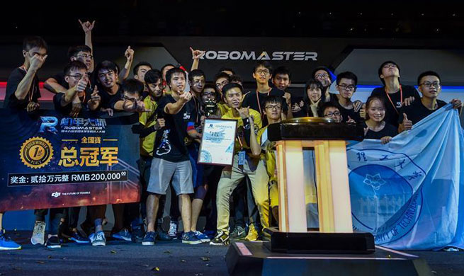 RoboMaster 2017 competition concludes in China's Shenzhen