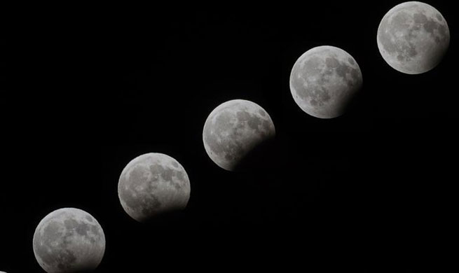 Partial lunar eclipse seen in Asia, Mideast
