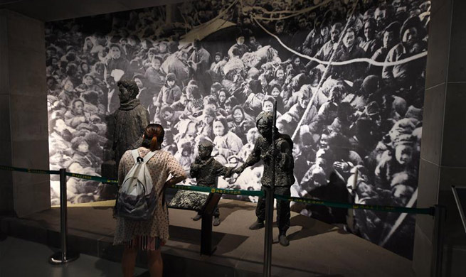 Exhibition held in NE China to mark 72nd anniv. of Japan's WWII surrender