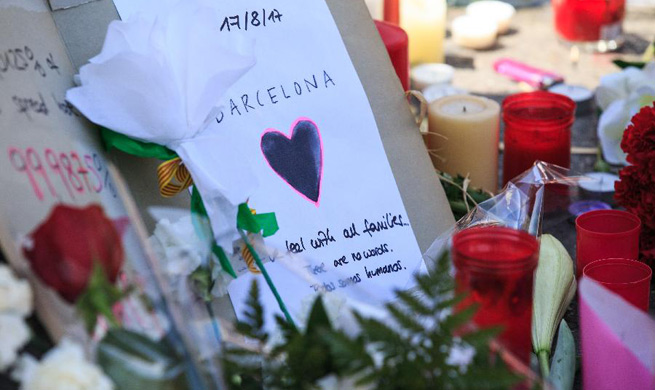 People mourn victims of Barcelona terror attack