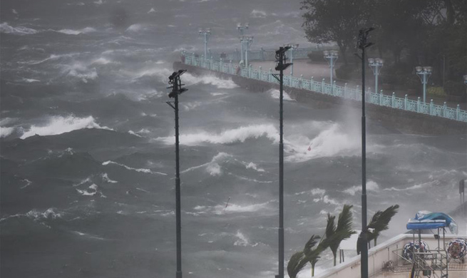 Typhoon Hato sweeps HK，tropical cyclone warning issued