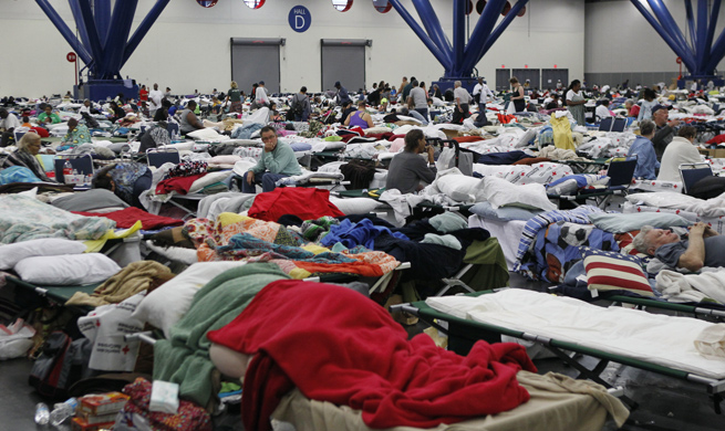 Over 17,000 Texans spend Monday night in 45 shelters across state