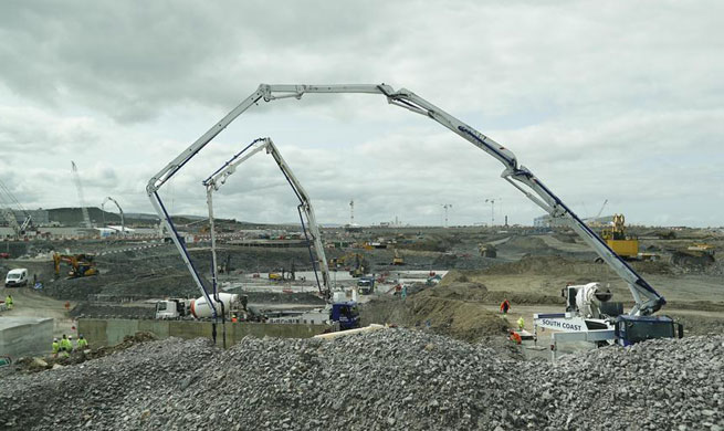 In pics: construction site of Hinkley Point C project in Britain