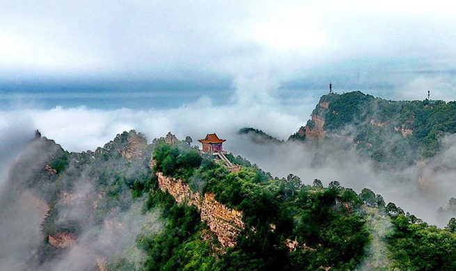 Scenery of Wulaofeng scenic spot in Yuncheng, China's Shanxi