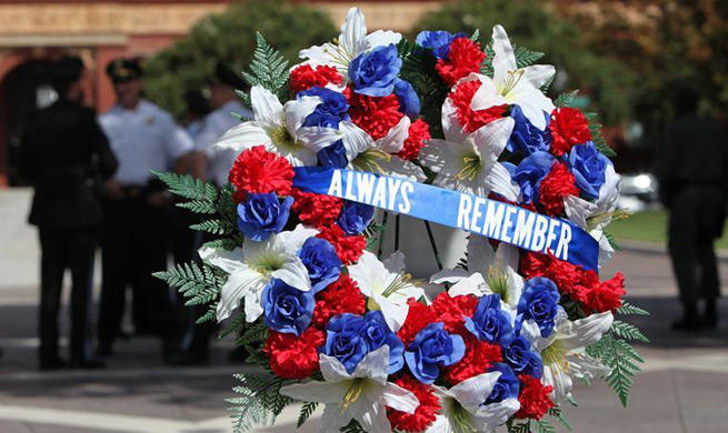 16th anniv. of Sept. 11 terror attacks marked in Washington D.C.