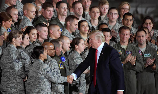 Trump visits Joint Base Andrews in Maryland