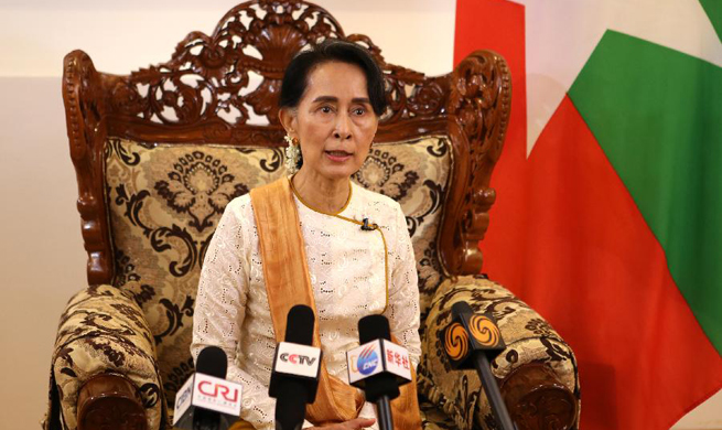 Interview: Aung San Suu Kyi stresses curbing violence without use of excessive force in Rakhine state