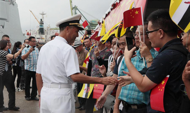 Chinese navy fleet arrives in Brunei for friendly visit