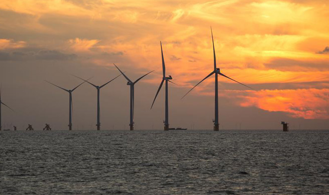Offshore wind power plant of China Huaneng Group under full test run