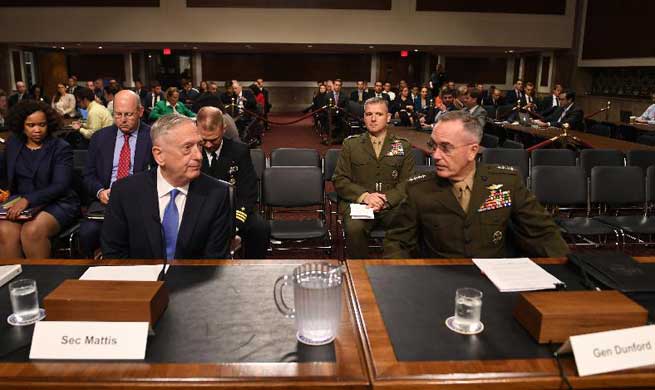 Mattis, Dunford attend hearing on Afghan situation in Washington
