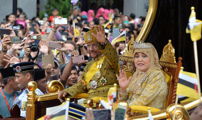 Brunei holds grand ceremony to celebrate Sultan's golden jubilee