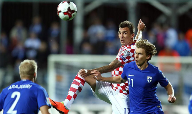 Croatia draw 1-1 with Finland in 2018 World Cup qualifiers match