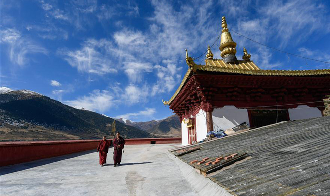 In pics: scenery of Riwoqe Monastery in Riwoqe, China's Tibet