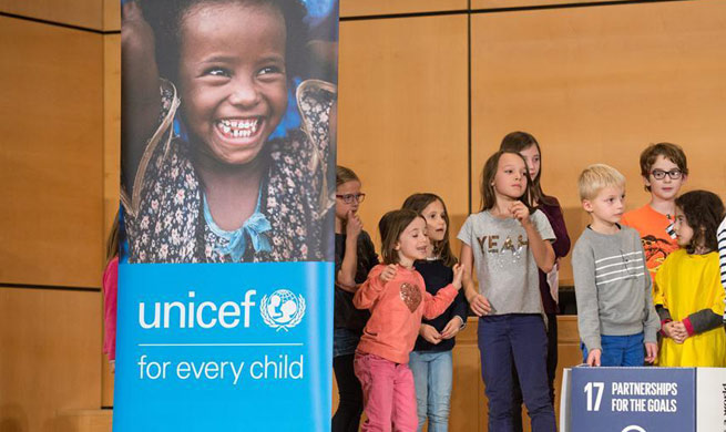 Over 200 children and young people mark World Children's Day in Geneva