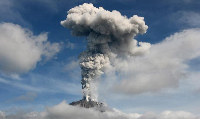 Indonesia Mount Sinabung erupts