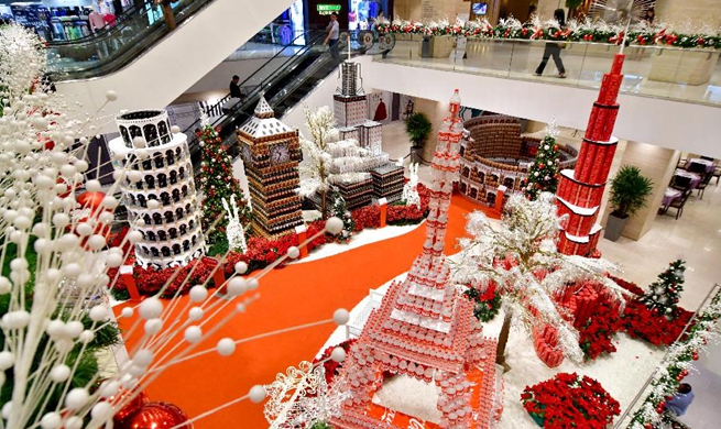 Bottle sculptures showcased to greet Christmas in Malaysia