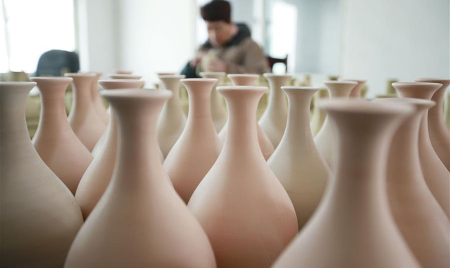 Workshop of Ru porcelain manufacturer in China's Henan