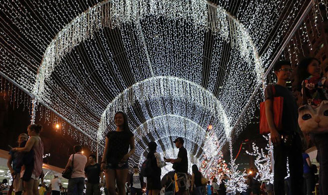 Lights, Christmas decorations seen in Quezon City