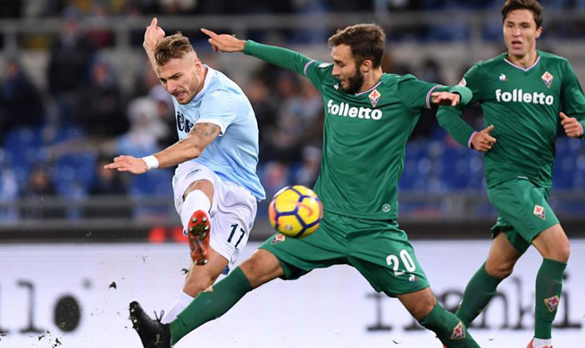 Lazio ties with Fiorentina in Serie A match