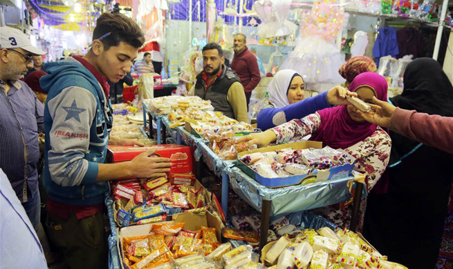 Egyptian Muslims mark birthday of Islam's Prophet Muhammad with special candies