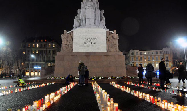 People in Riga remember Latvia's worst Holocaust tragedy
