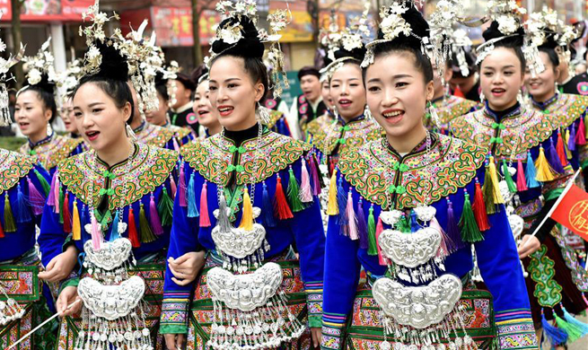 People of Dong ethnic group celebrate Dongnian festival