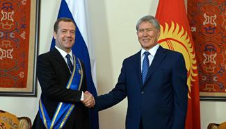 Kyrgyz president meets with Russian PM in Kyrgyzstan