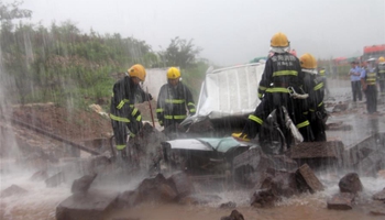 Aqueduct collapse kills six in central China