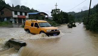 Heavy rainfall hits parts of S China's Guangxi