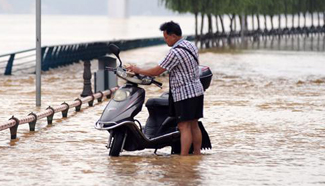 Liuzhou section of Liujiang River to raise to warning water level