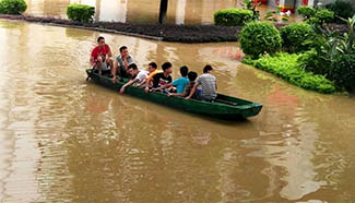 Serious floods hit downtown area of S China' Liuzhou