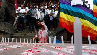 Candle light vigil for victims of Orlando mass shooting held in Nepal