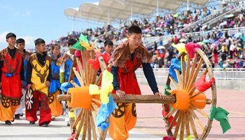 Traditional Sebin Festival of Ewenki people held in N China's Inner Mongolia