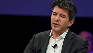 Current CEO of Uber speaks during Summer Davos Forum