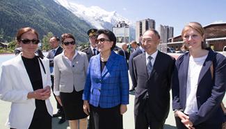 Chinese Vice Premier visits France's Chamonix, host of first Winter Olympics Games