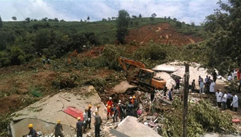 1 killed, 20 buried in SW China landslide