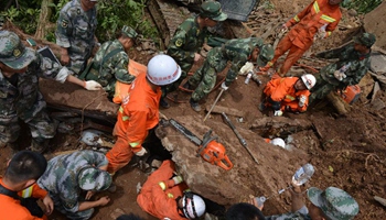 Massive landslide kills 11, leaves 12 missing in SW 
China