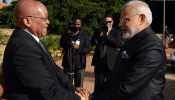 Indian PM visits South Africa