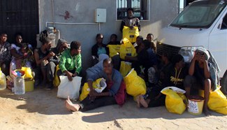 Illegal migrants of African origins rescued in Libya