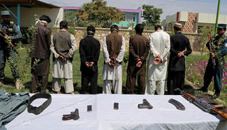 Afghan security captures 7 suspected Taliban militants in Ghazni